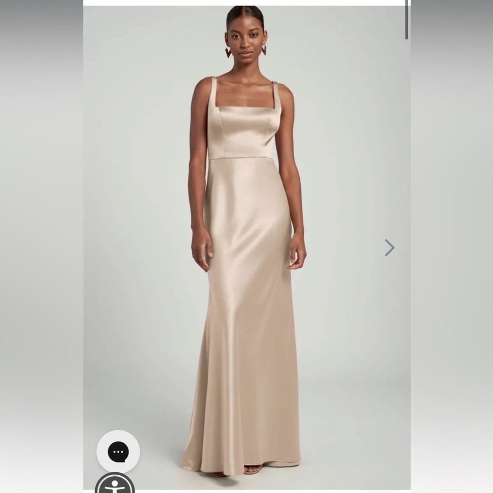Jenny Yoo Ariana Pale Gold bridesmaid dress